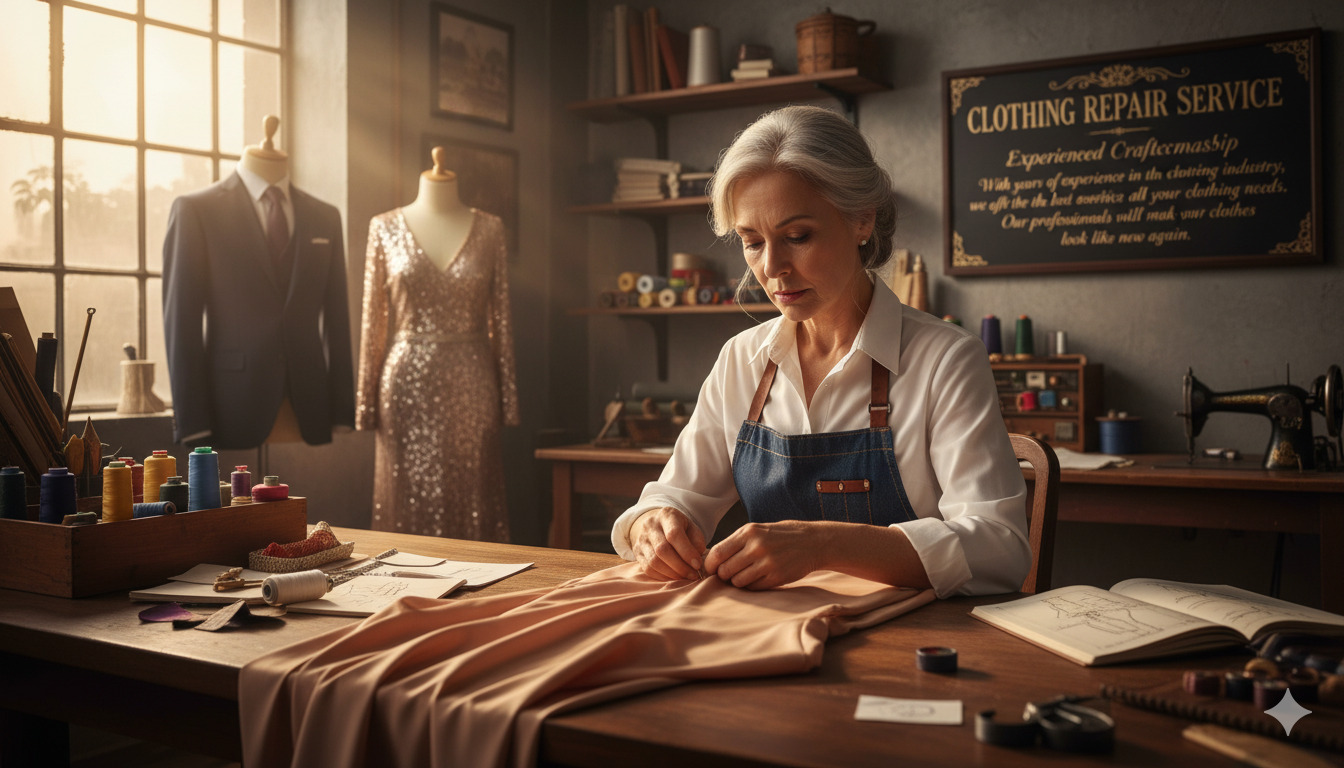 Kledingreparatie dienst